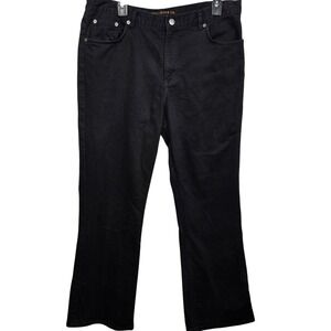 Lauren Jeans Co Ralph Lauren Classic Bootcut Black Denim Jeans Womens Size 14